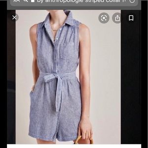 Anthropologie linen romper